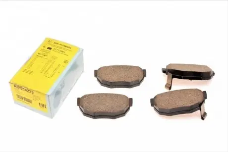 Комплект тормозных колодок, дисковый тормоз Blue Print ADG04222