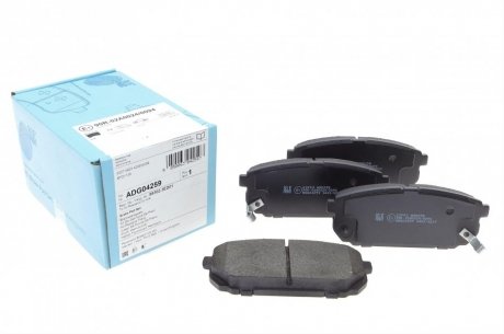 Комплект тормозных колодок, дисковый тормоз Blue Print ADG04259