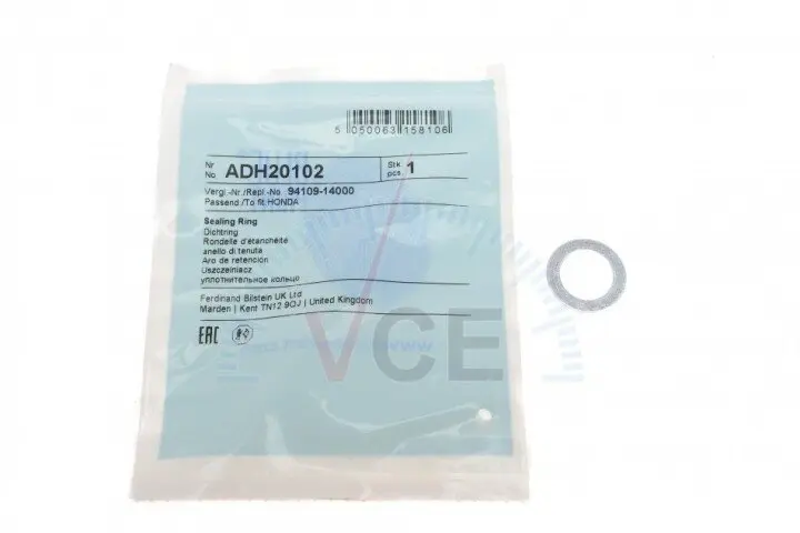 Кільце ущільнювача, різьбова пр Blue Print ADH20102 (фото 1)