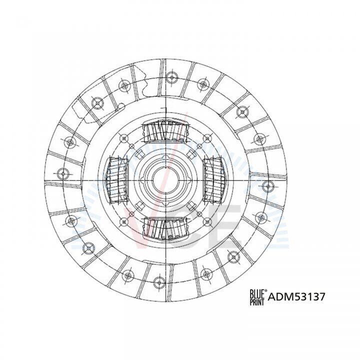 Диск сцепления mazda Blue Print ADM53137 (фото 1)