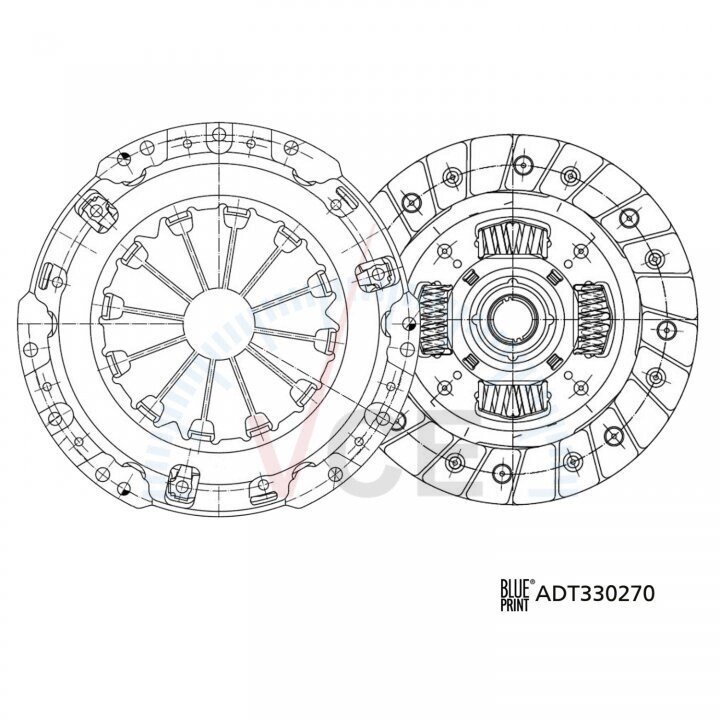 Комплект сцепления Blue Print ADT330270 (фото 1)