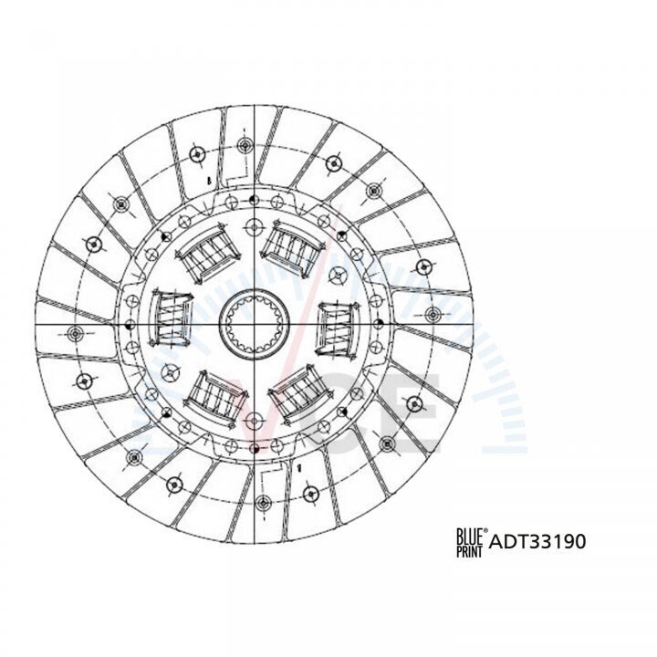 Диск зчеплення Blue Print ADT33190 (фото 1)