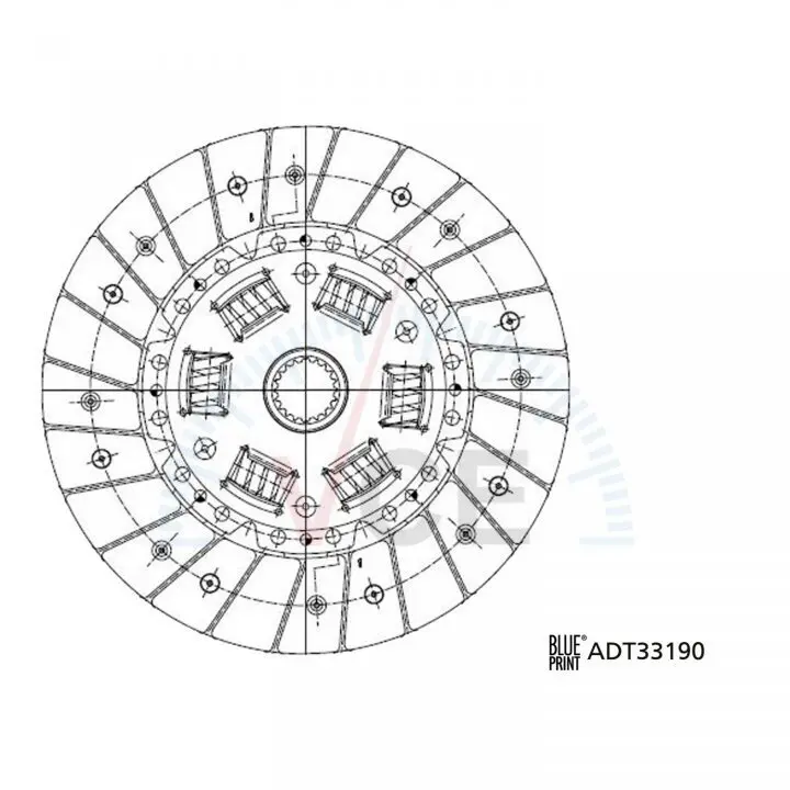 Фото 1 - Диск сцепления Blue Print ADT33190 Диск сцепления Blue Print ADT33190 (фото 1)