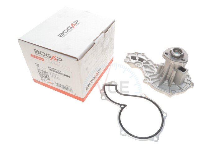 Насос воды audi/seat/vw 1.3-2.0/1.6-2.0i/1.6-1.9d/td/sdi/1.8gti/2.0e 78-03 BOGAP A4234175 (фото 1)