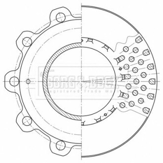 Гальмівні диски BORG & BECK BBD32607