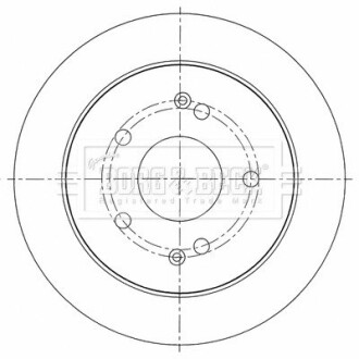 Гальмівний диск BORG & BECK BBD5452