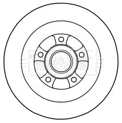 Тормозной диск BORG & BECK BBD5970S