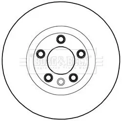 Гальмівний диск BORG & BECK BBD5981S