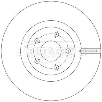 Тормозные диски bf BORG & BECK BBD6225S (фото 1)