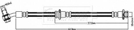 Тормозной шланг front lh BORG & BECK BBH8421