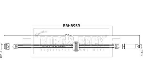 Гальмівний шланг BORG & BECK BBH8959