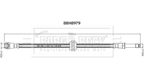 Гальмівний шланг BORG & BECK BBH8979