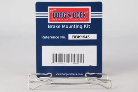 Комплектующие, колодки дискового тормоза BORG & BECK BBK1545