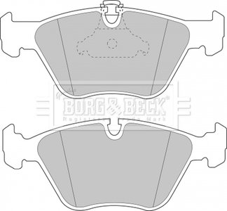 Комплект тормозных колодок, дисковый тормоз BORG & BECK BBP1590 (фото 1)