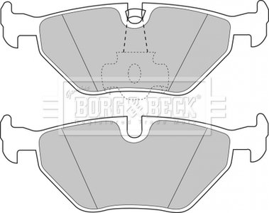 Комплект гальмівних колодок, дискове гальмо BORG & BECK BBP1591