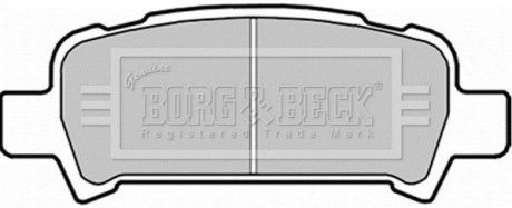 Комплект гальмівних колодок, дискове гальмо BORG & BECK BBP1705