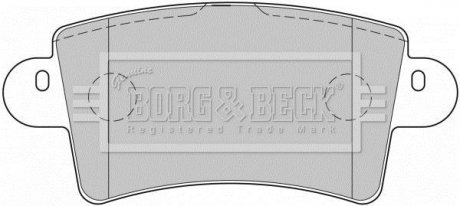 Колодки тормозные задние opel movano/renault master 00- BORG & BECK BBP1773 (фото 1)