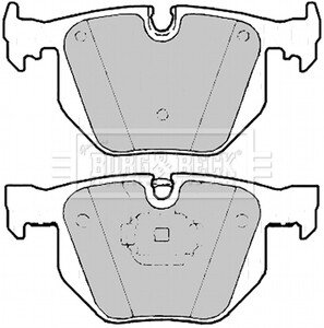 Комплект гальмівних колодок, дискове гальмо BORG & BECK BBP2183