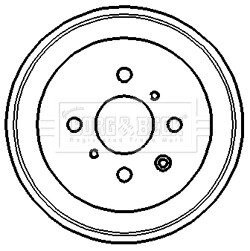 Тормозные барабаны задние BORG & BECK BBR7120