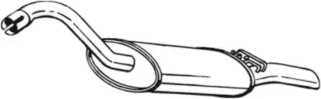 Глушитель алюминизированная сталь audi 80 1.6-2.0 BOSAL 105017