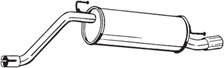 Глушитель выхлопной системы задний fiat grande punto, punto, punto evo, punto evo/hatchback, punto/hatchback 1.3d 10.05- BOSAL 148201
