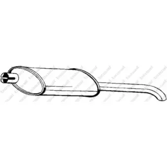 Глушник opel astra f 92-96 BOSAL 185-021