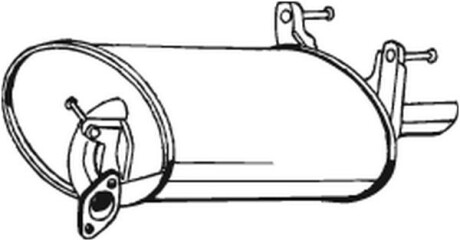 Глушник вихлопних газів кінцевий BOSAL 228-427