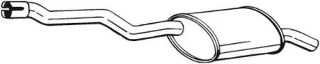Глушитель выхлопных газов (конечный) BOSAL 247259