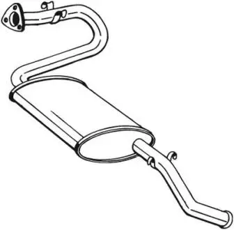 Глушитель задний CiTROEN Jumper 94-02 BOSAL 280-273