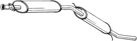 Глушник вихлопних газів кінцевий BOSAL 281-643