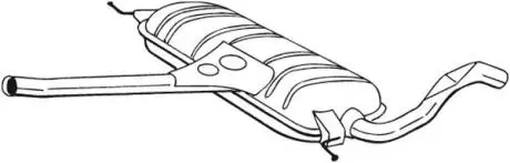 Центральний глушник, випускна система BOSAL 282563