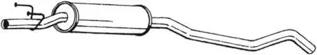 Середній глушник вихлопних газів BOSAL 283-583