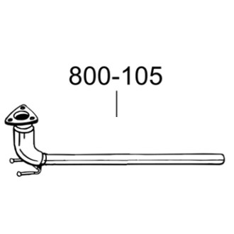 Вихлопна труба BOSAL 800-105