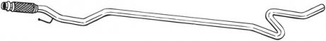 Глушник, алюміній. сталь, середн. частина з гофрою CITROEN C3 II 09-11 (950-101) BOSAL 950101