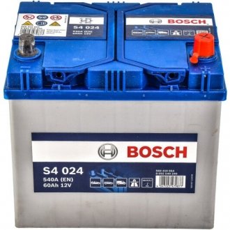 Аккумулятор 6 CT-60-R S4 Silver BOSCH 0 092 S40 240 (фото 1)