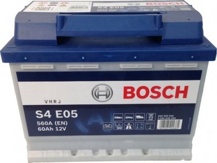 Аккумулятор 6 CT-60-R S4 EFB BOSCH 0 092 S4E 050 (фото 1)