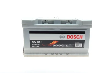 Аккумулятор 85Ah-12v EN800 S5010, R BOSCH 0 092 S50 100