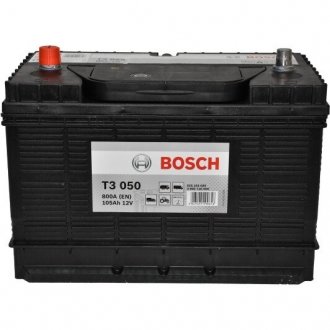 Аккумулятор 105Ah-12v EN800 T3050, L BOSCH 0 092 T30 500