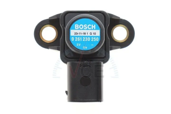 Фото 1 - Датчик, тиск наддуву; датчик, тиск наддуву; датчик, тиск у впускному газопроводі BOSCH 0 261 230 250 Датчик, тиск наддуву; датчик, тиск наддуву; датчик, тиск у впускному газопроводі BOSCH 0 261 230 250 (фото 1)