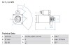 Стартер BOSCH 0986017490 (фото 1)