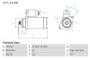 Стартер BOSCH 0986025350 (фото 1)