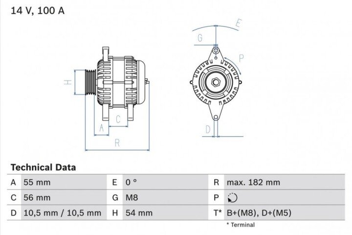 Генератор BOSCH 0986042740 (фото 1)