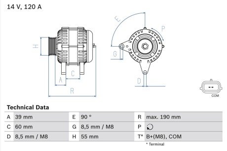 Генератор BOSCH 0 986 049 030