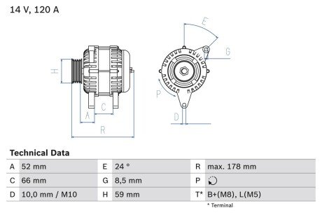 Генератор BOSCH 0 986 049 061