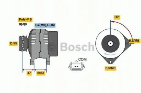 Генератор BOSCH 0 986 080 800