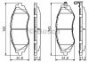 Комплект гальмівних колодок, дискове гальмо BOSCH 0 986 424 474 (фото 1)