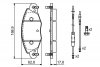 Комплект тормозных колодок, дисковый тормоз BOSCH 0 986 424 581 (фото 2)