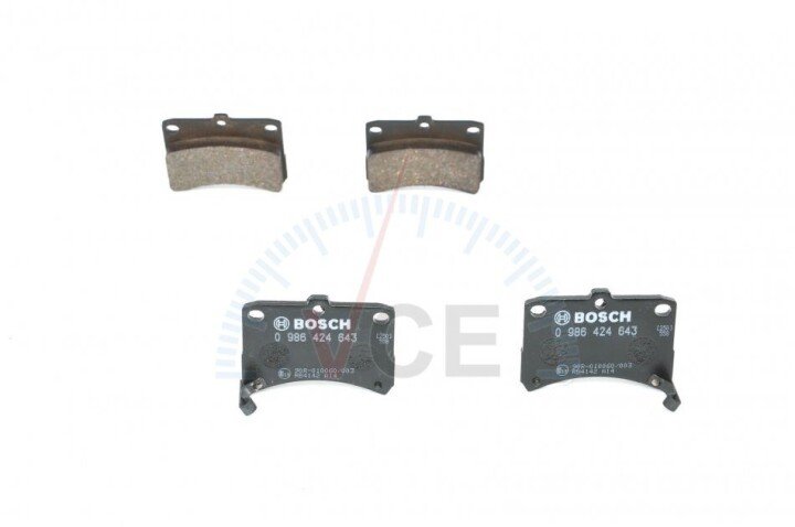 Гальмівні колодки дискові daihatsu cuore BOSCH 0986424643 (фото 1)