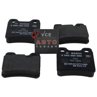 Комплект гальмівних колодок, дискове гальмо BOSCH 0 986 460 955