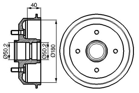 Тормозной барабан BOSCH 0 986 477 099